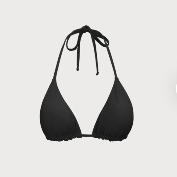 BERLOOK ECONYL® Black Halter Triangle Bikini Top ONLY 25 - Picture 6 of 10